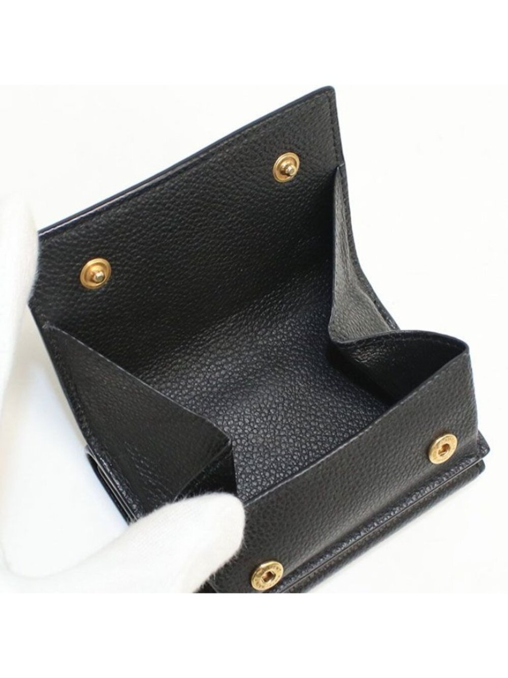 Saint Laurent Origami Tiny Wallet YSL Line Trifold Calfskin - Picture 5 of 7